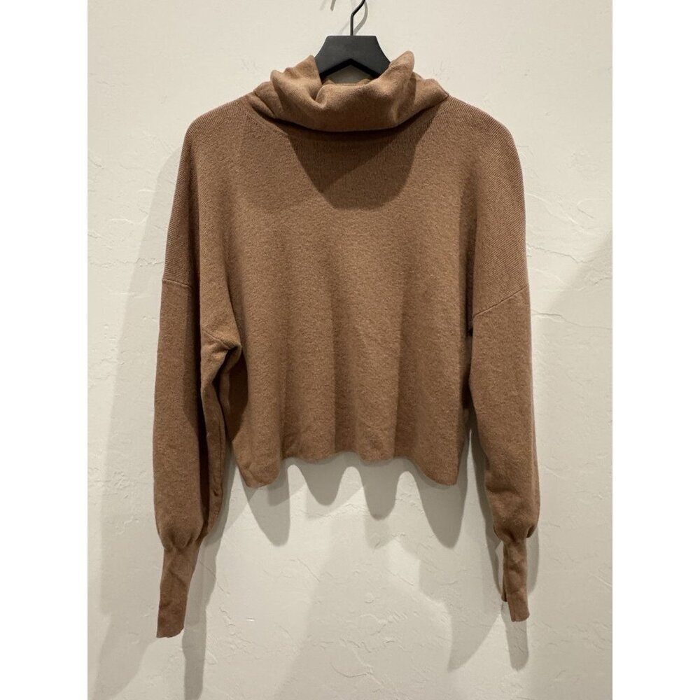 Rodebjer Turtleneck Wool Sweater Camel Brown Size Small - Picture 2 of 9
